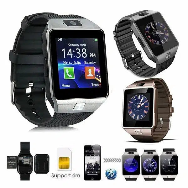 DZ09 Bluetooth Smartwatch,Touchscreen Wrist Smart Phone Watch Sports Fitness Tracker with SIM