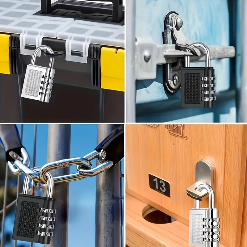 3 Digit Combination Padlock for locker Luggage suitcase Travel bag (Random color)
