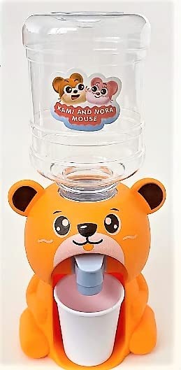 Cute Bear Water Dispenser Toy for Children Mini Drinking Fountain Pumps Water