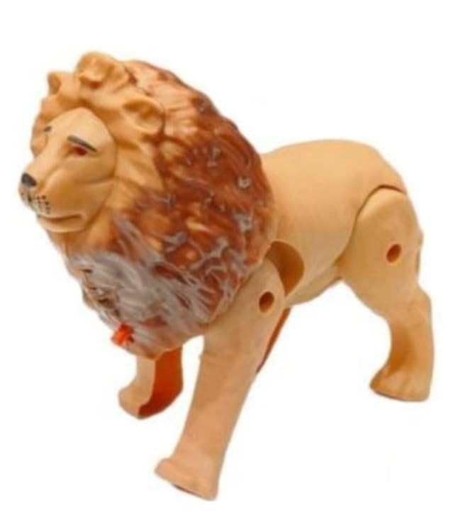 Battery Operated Lion with Light Sound & Walk, Funny Electric Lion Cartoon