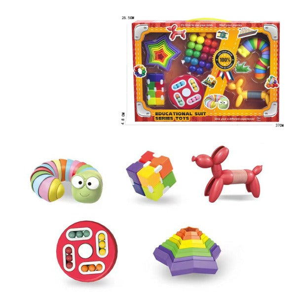 Educational Suit Series: All-in-One Magnetic Building Blocks, Sensory Fidget & STEM Learning