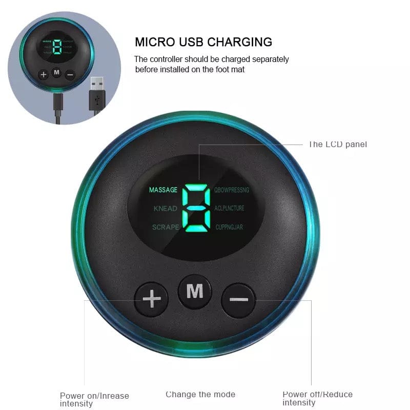 Electric EMS Foot Massager, Foldable Electric Foot Massage Mat