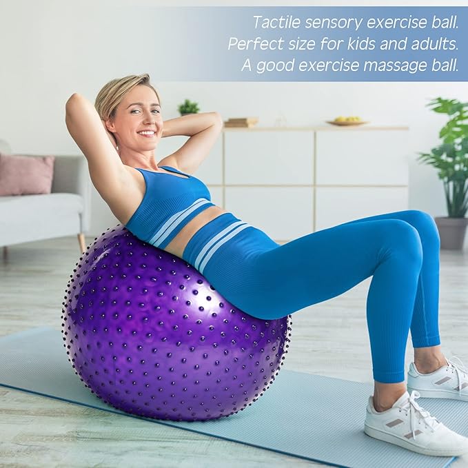 700G Ball, ,55Cm Exercise Ball Large Spikes Tactile Sensory Massage Withrout Pump