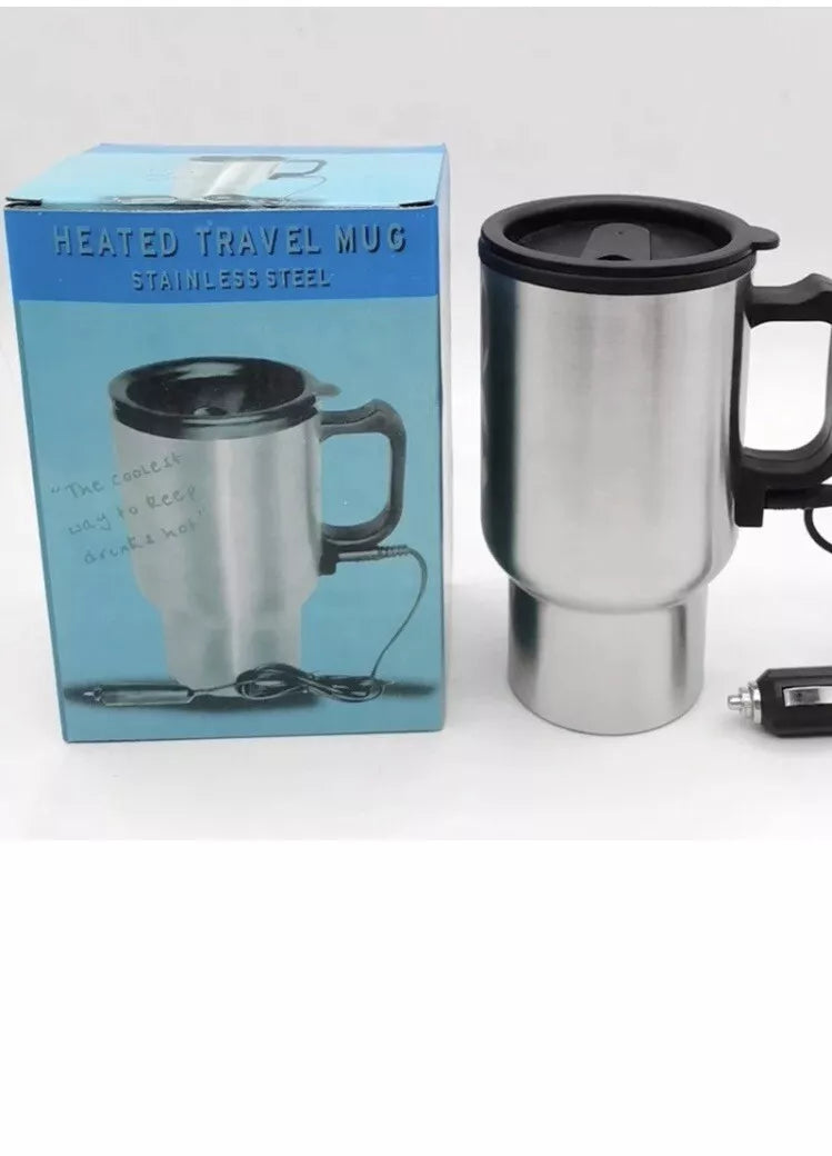 12 Volts 450 ml Heated Travel Mug Coffee /Tea/Soup Cup Car Charging