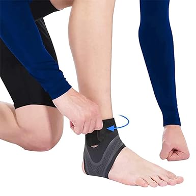 1 Pcs Right Foot Breathable Ankle Brace for Sprained Ankle,Stabilize Ligaments,Prevent Re