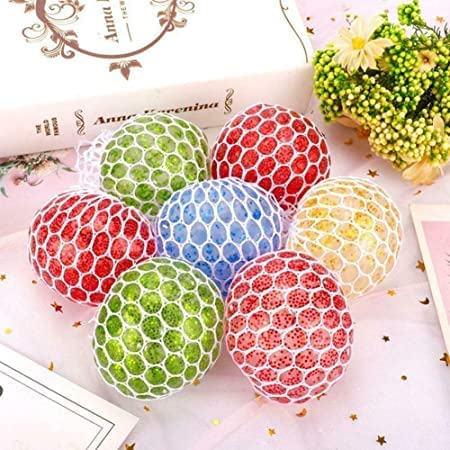 Mesh Stress Balls Squeeze Toys for Hand Therapy Relief, Squishy Relief Toys