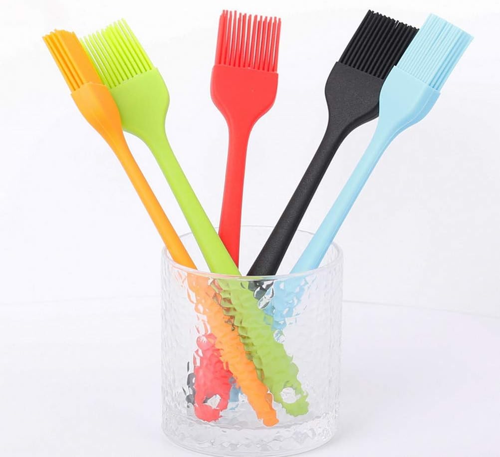 01 Piece Food Grade Kitchen Household Oil Heat Resistant Silicone Brush, Brush