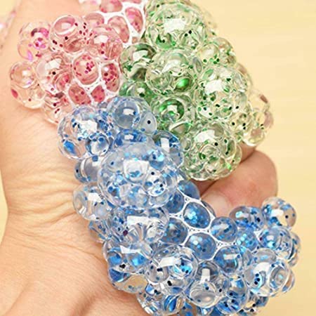 Mesh Stress Balls Squeeze Toys for Hand Therapy Relief, Squishy Relief Toys