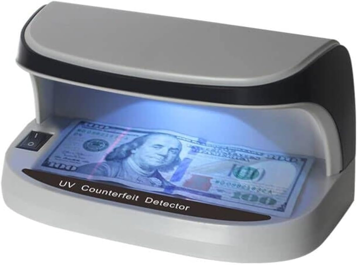 Portable Handy Small UV Counterfeit Detector Bank Note Detector Money Checker with