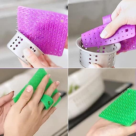 Multifunctional Soft Silicone Brush | Multipurpose vegetable peeler | Home Cleaning Brush