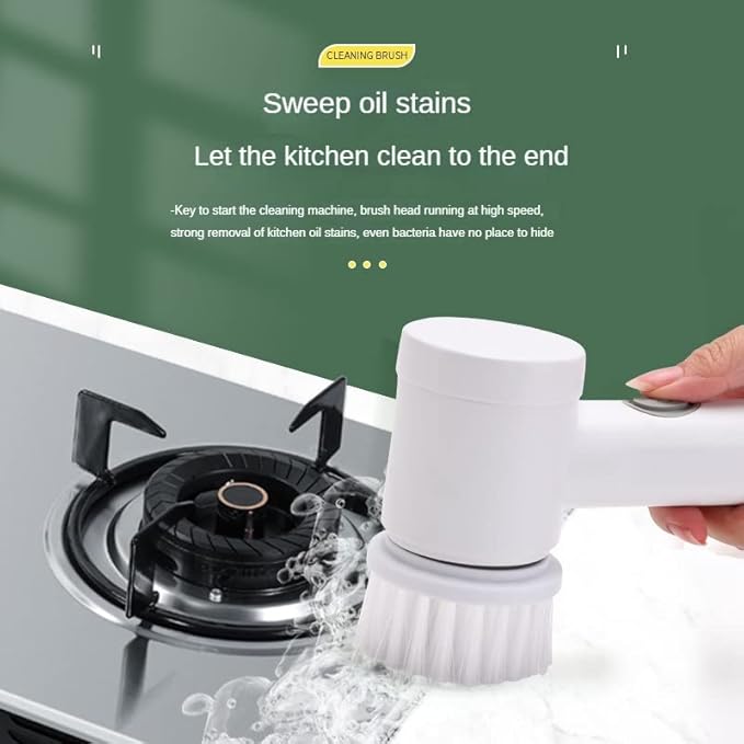 Magic Brush Wireless Battery Cleaning Brush Bathtub Tile Professional Cleaning Brush Rechargeable