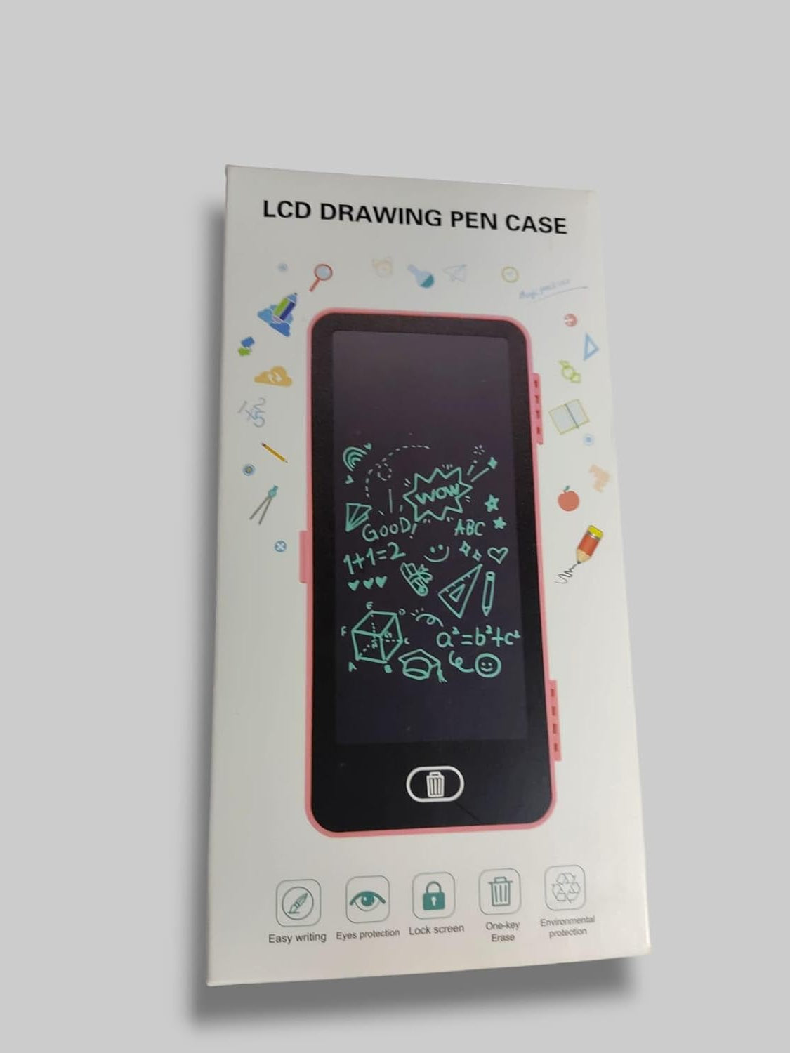 LCD Drawing Pen Case Easy Writing with Eye Protection, Lock Screen, Large