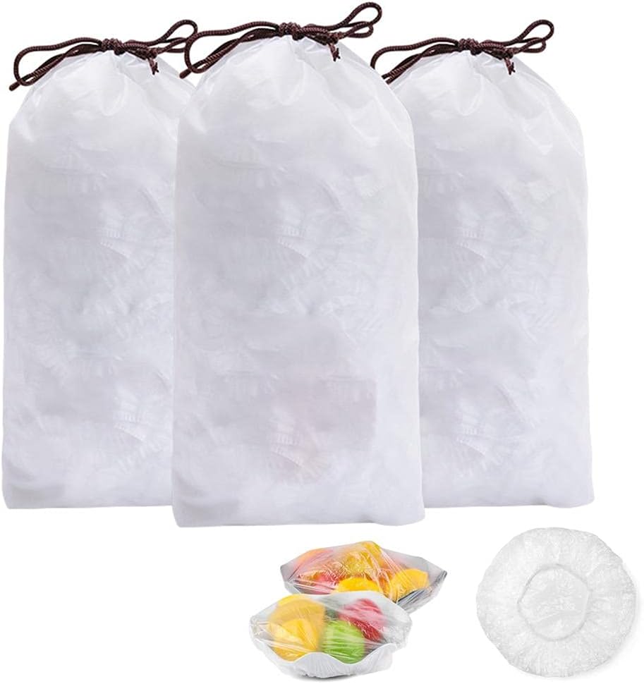 100pcs Disposable Flexible Transparent Plastic Food Storage Bags Resealable & Multi-Purpose