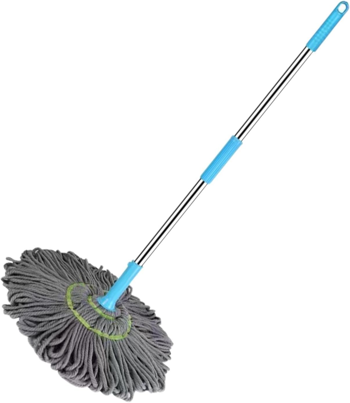 Extendable Twist Mop Fine Fiber Floor Mop - 2-in-1 Rotatable Adjustable Mop
