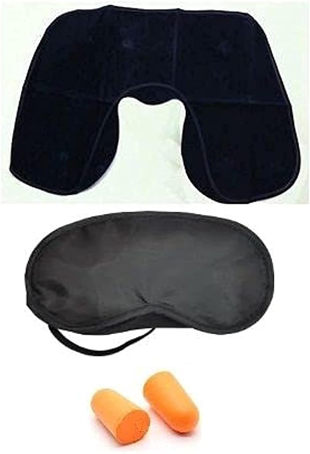 3 in 1 Combo Travel Kit of Neck Pillow, Eye Mask and