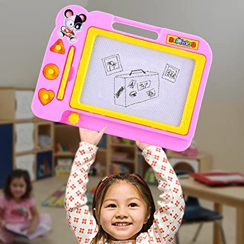 Magnetic Learning Drawing Board for Kids Erasable Doodle Pad with Pen,