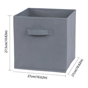 Foldable Canvas Storage Box (Random Color)