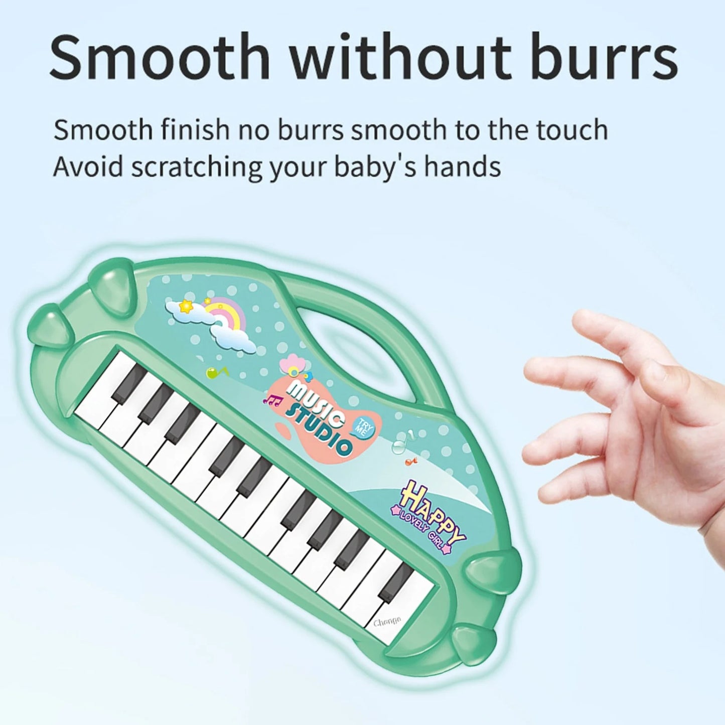 Stuffed Electronic Piano Keyboard Toys 13 Key Early Educational Instrument Electronic Organ