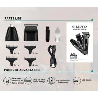 Daling 3 in 1 Multi-Function Purpose Intelligent Anti-Hairpin System Portable(DL-9238)