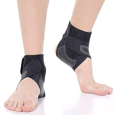 1 Pcs Right Foot Breathable Ankle Brace for Sprained Ankle,Stabilize Ligaments,Prevent Re