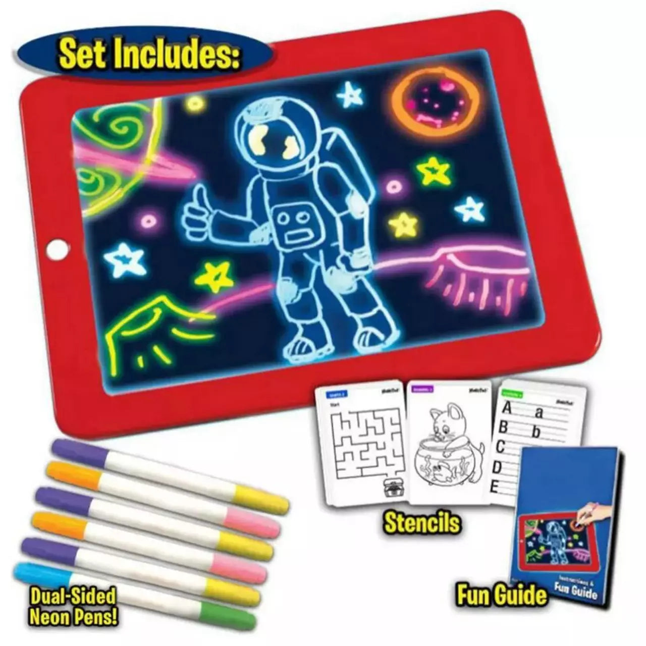 Magic Pad Create Art That GLOWS Light Up LED Board Draw For
