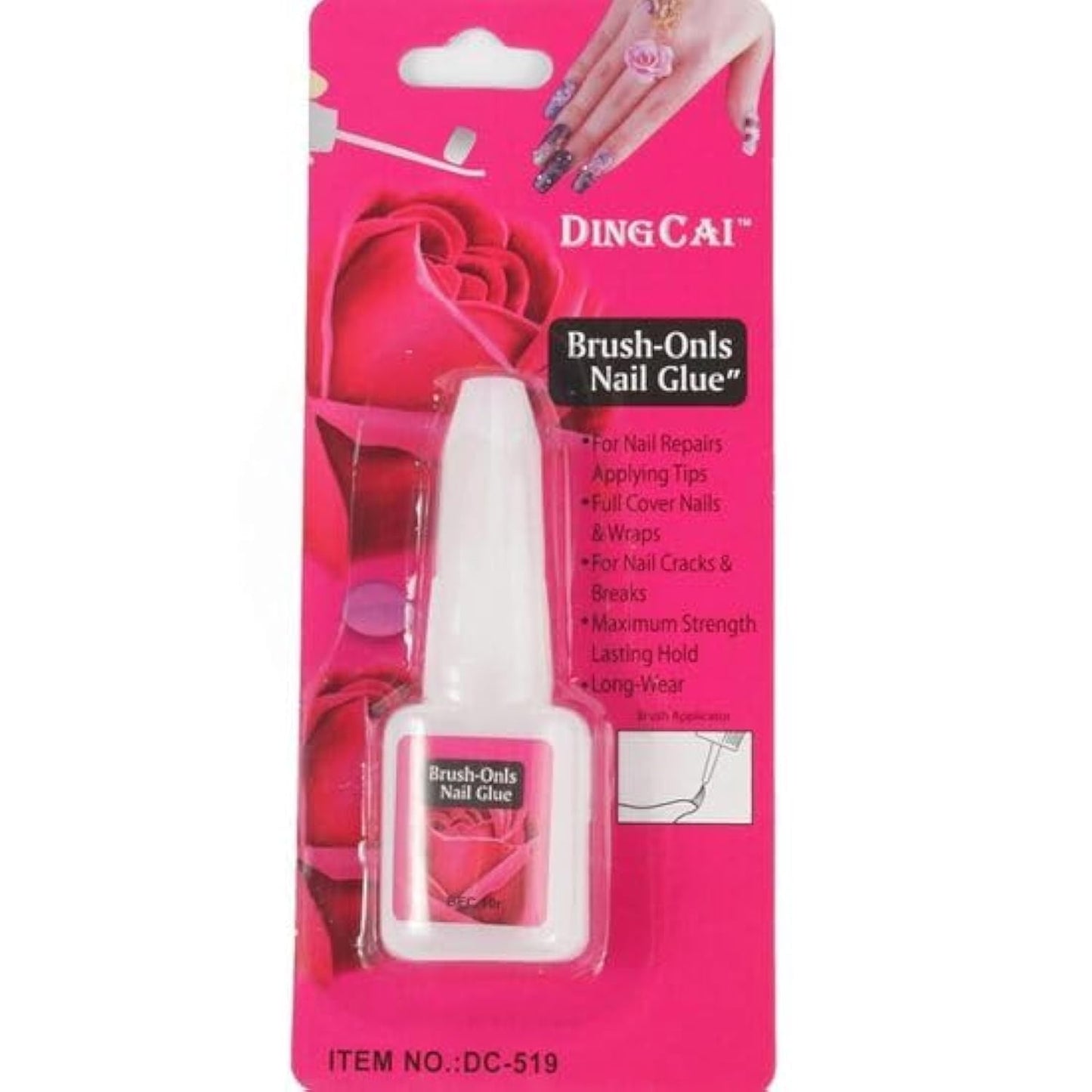 Nail Glue Strong Glue for Nail Polish, Soft Adhesive Nails, No Damage