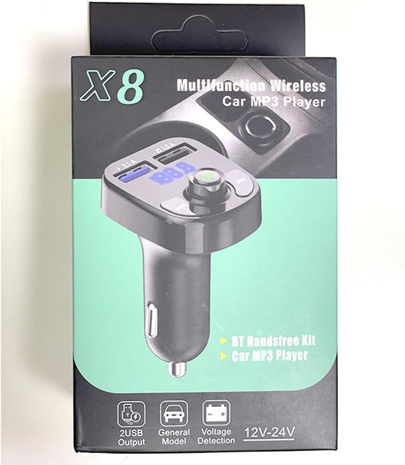 X8 - Multifunctional Car Mp3 Player | Car Wireless FM Transmitter |
