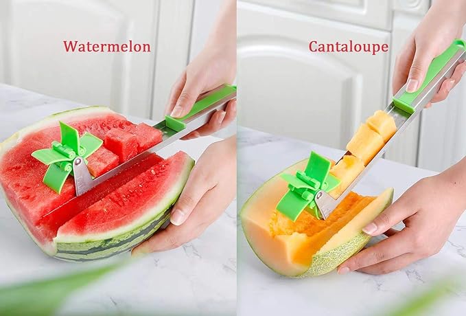 Windmill Watermelon Cube Cutter | Watermelon Slicer Cutter, Stainless Steel Watermelon Cutter