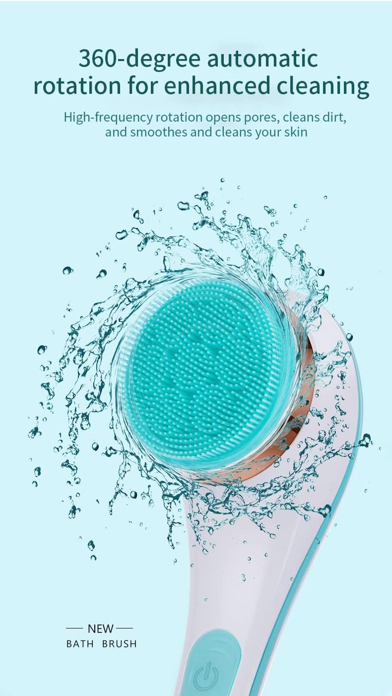 CNAIER Bath and Body Scrub Electric Brush Set - Rechargeable 4 in