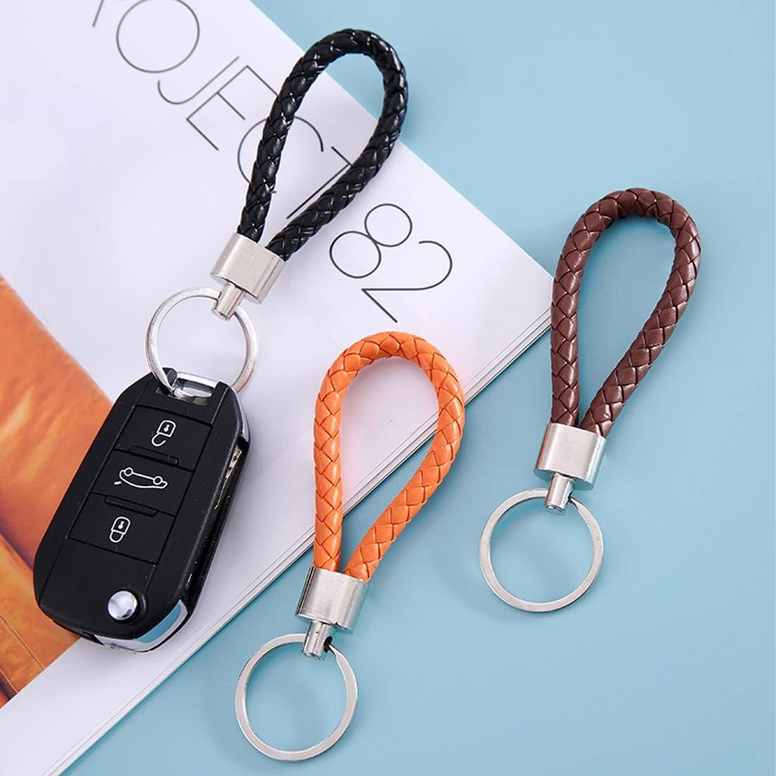 Multi Color Braided Design Keychain | Best Quality Keychain ( Random Color