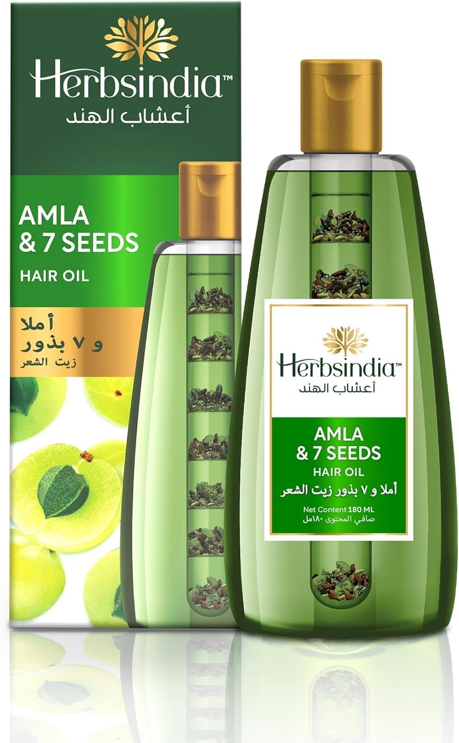 Herbs India Amla & 7 Seeds Hair Oil - 280 ml, Nourishing