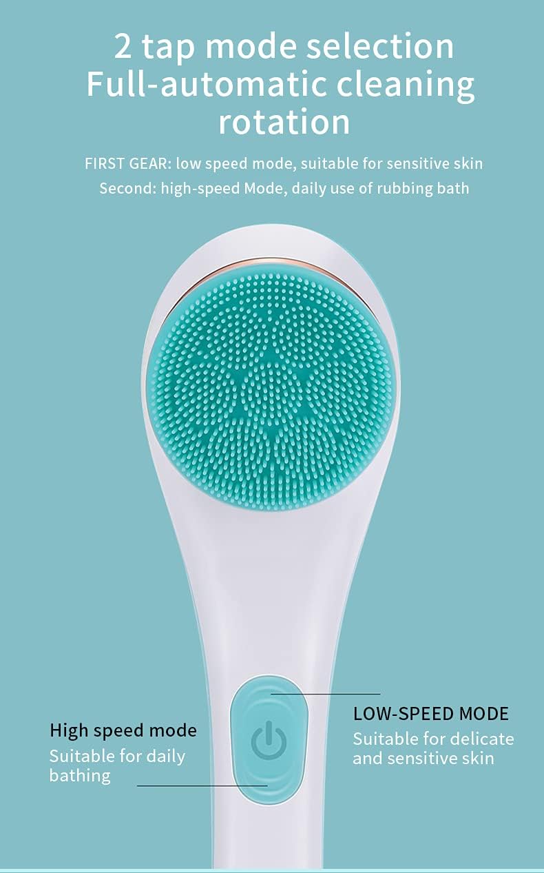 CNAIER Bath and Body Scrub Electric Brush Set - Rechargeable 4 in