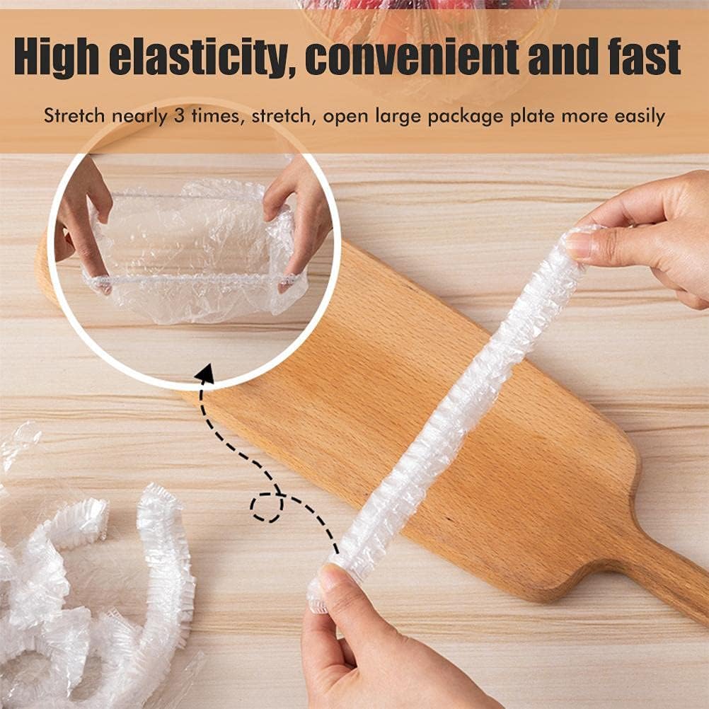 100pcs Disposable Flexible Transparent Plastic Food Storage Bags Resealable & Multi-Purpose