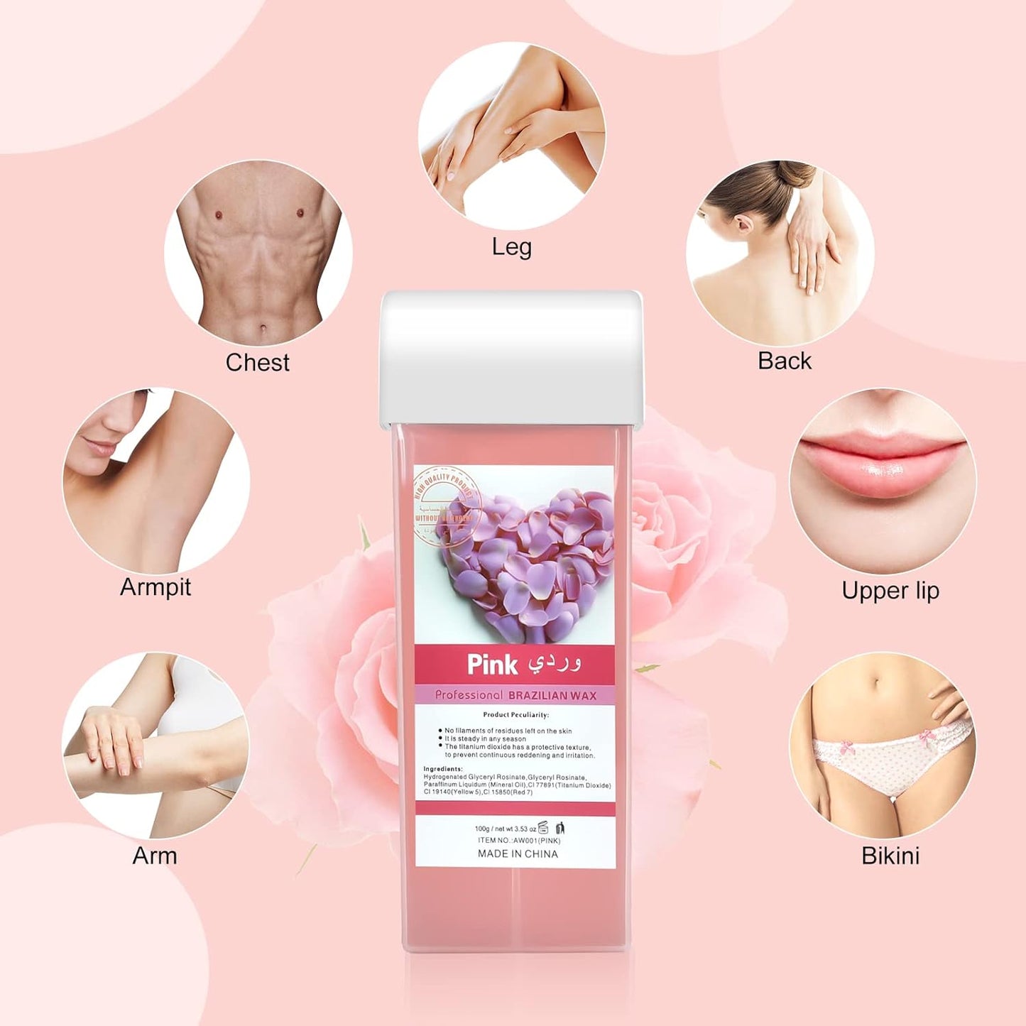 Refill Hair Removal Wax Roller,( random flavor)