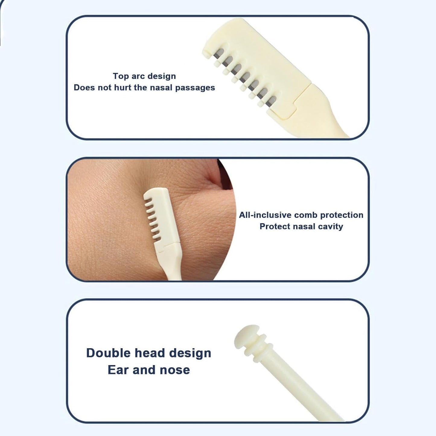 Nose Hair Cutter, 360 Degree Rotating Nose Tweezer - Multi-functional Nose Hair