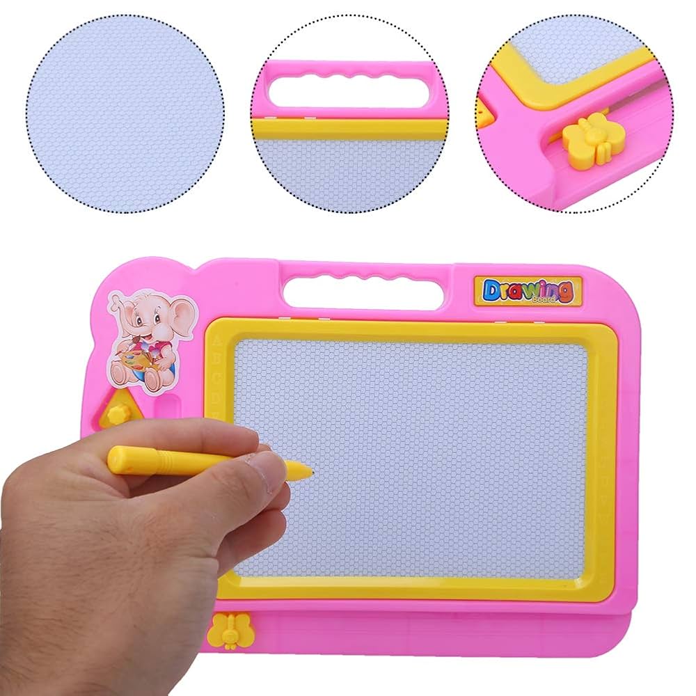 Magnetic Learning Drawing Board for Kids Erasable Doodle Pad with Pen,