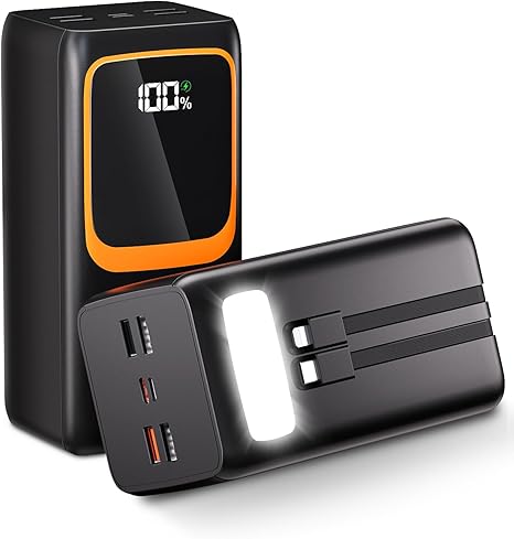 Aspor A350 50,000mAh - Fast Charging with Built-in Flashlight Power Bank for