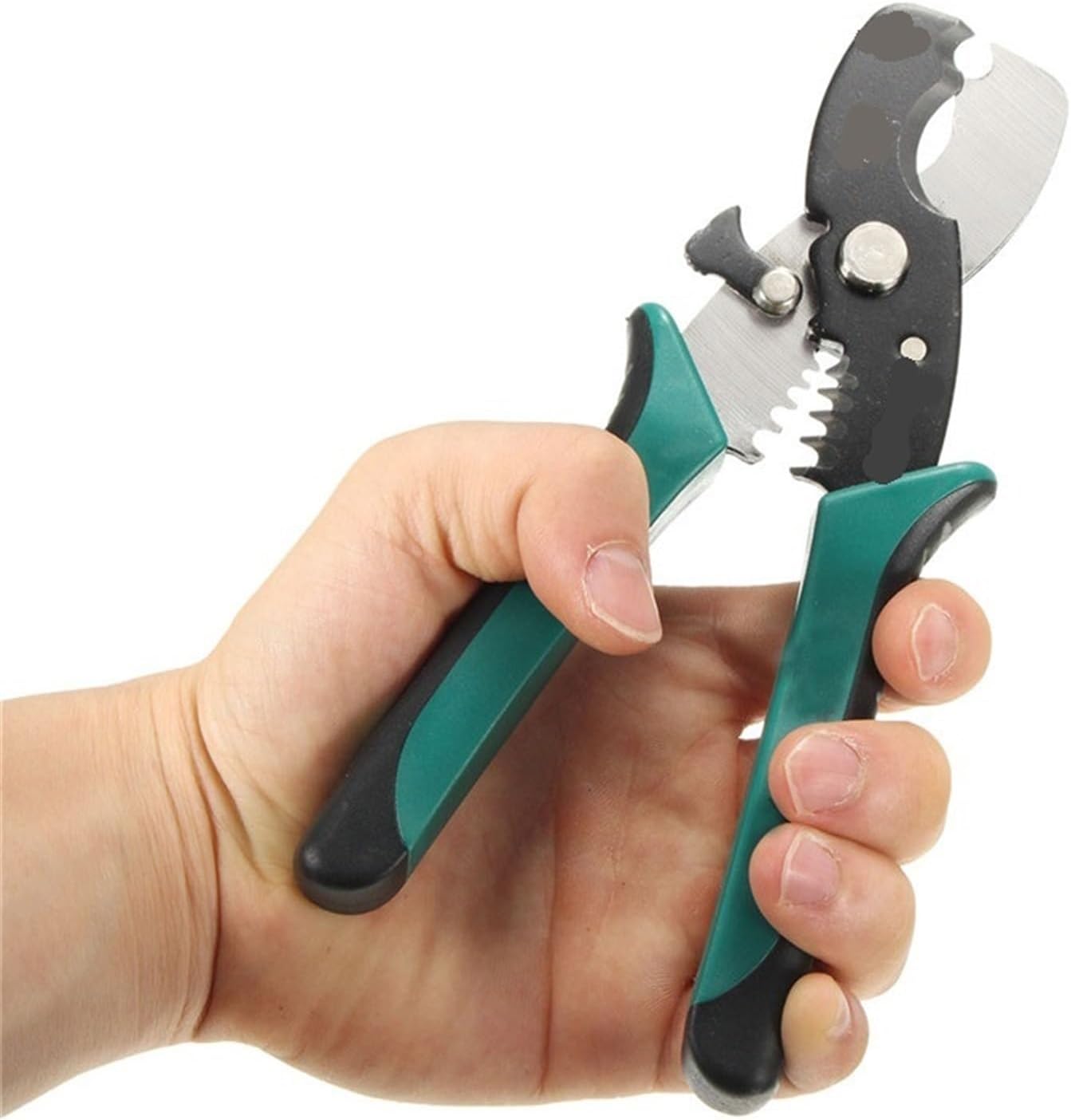 8 Inch Wire Stripper Cable Cutting Scissor Stripping Pliers Cutter Hand Tools