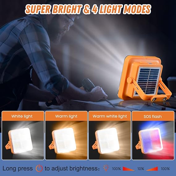 Small Solar-Powered LED Camping & Outdoor Lantern With Super Long Endurance, Suitable