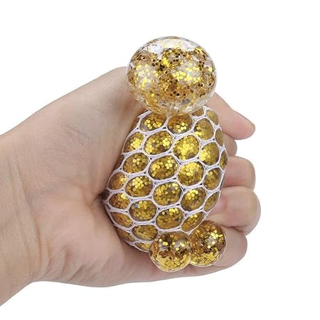 Mesh Stress Balls Squeeze Toys for Hand Therapy Relief, Squishy Relief Toys