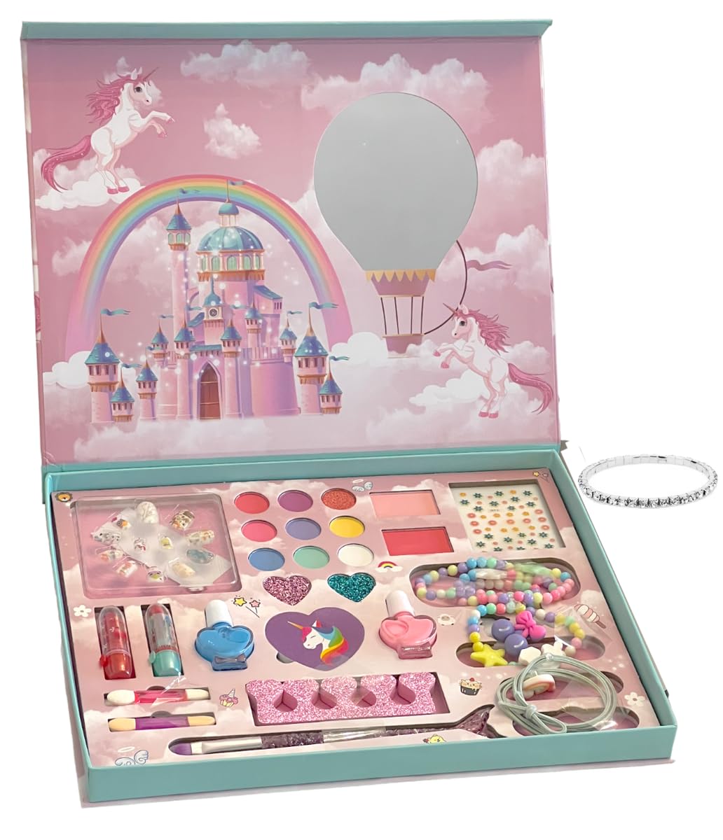 Beauty Makeup Kit for Doll Girls Children's Cosmetics Makeup Eyeshadow Palette Nail