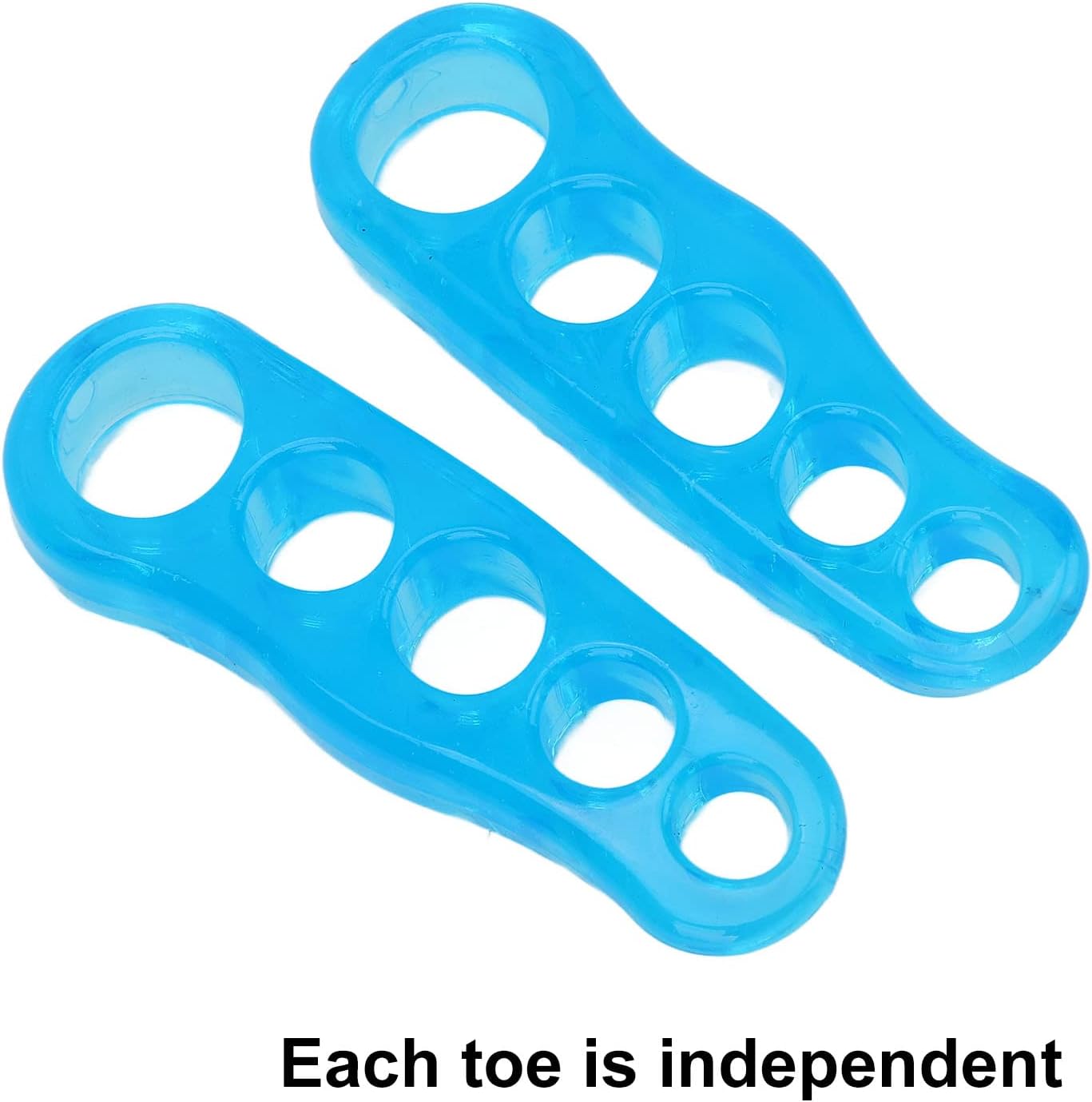 Reusable Gel Toe Separators & Straighteners for Hammer & Overlapping Toes -