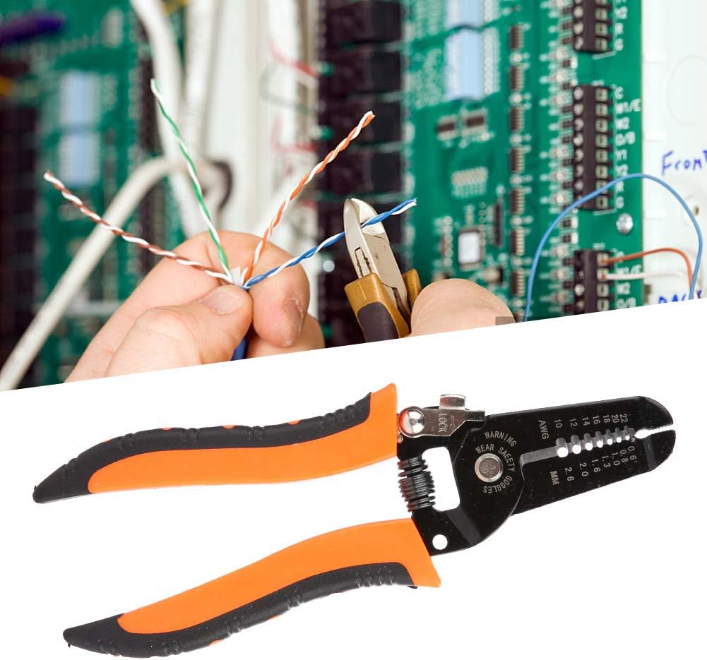 Stripping Pliers, Multifunctional Stainless Steel Wire Cable Stripping Pliers Cutting Tool Wire