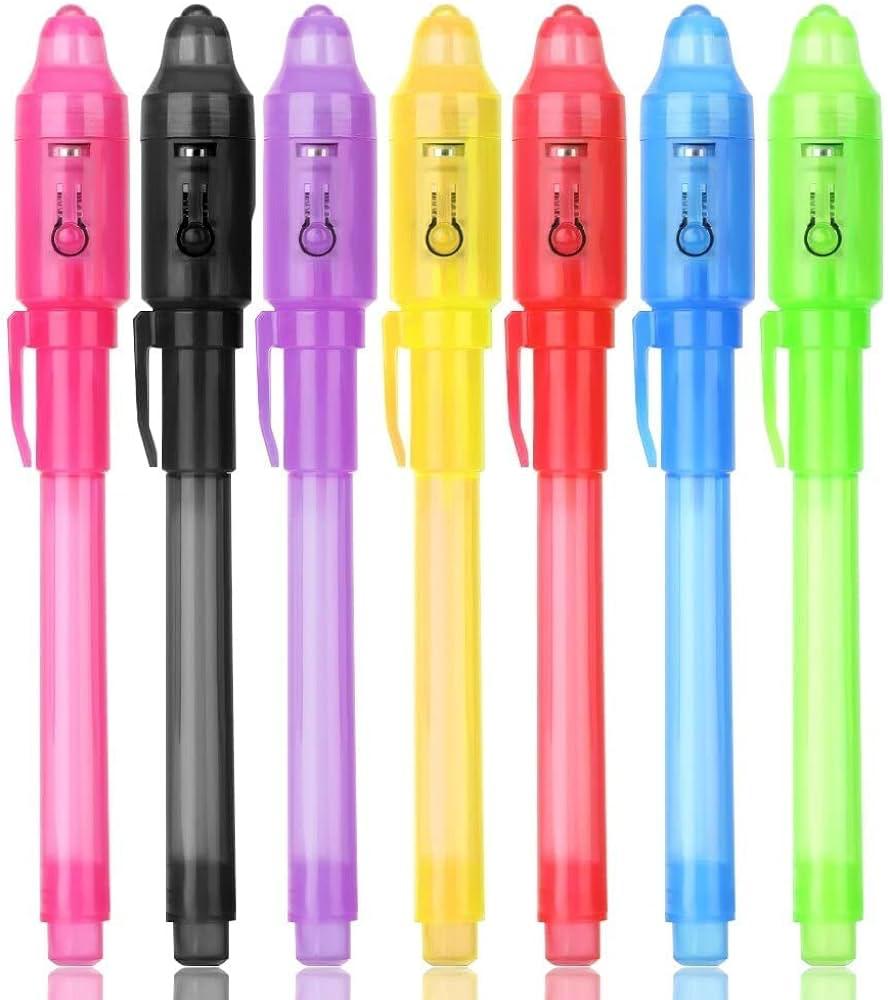 Secret Message Pen Invisible Colorless Ink or Spy Magic Pen with Uv