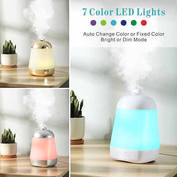 Cold Mist Aromatherapy Humidifier Electric Aroma Infuser for Home Bedroom Office 200ml