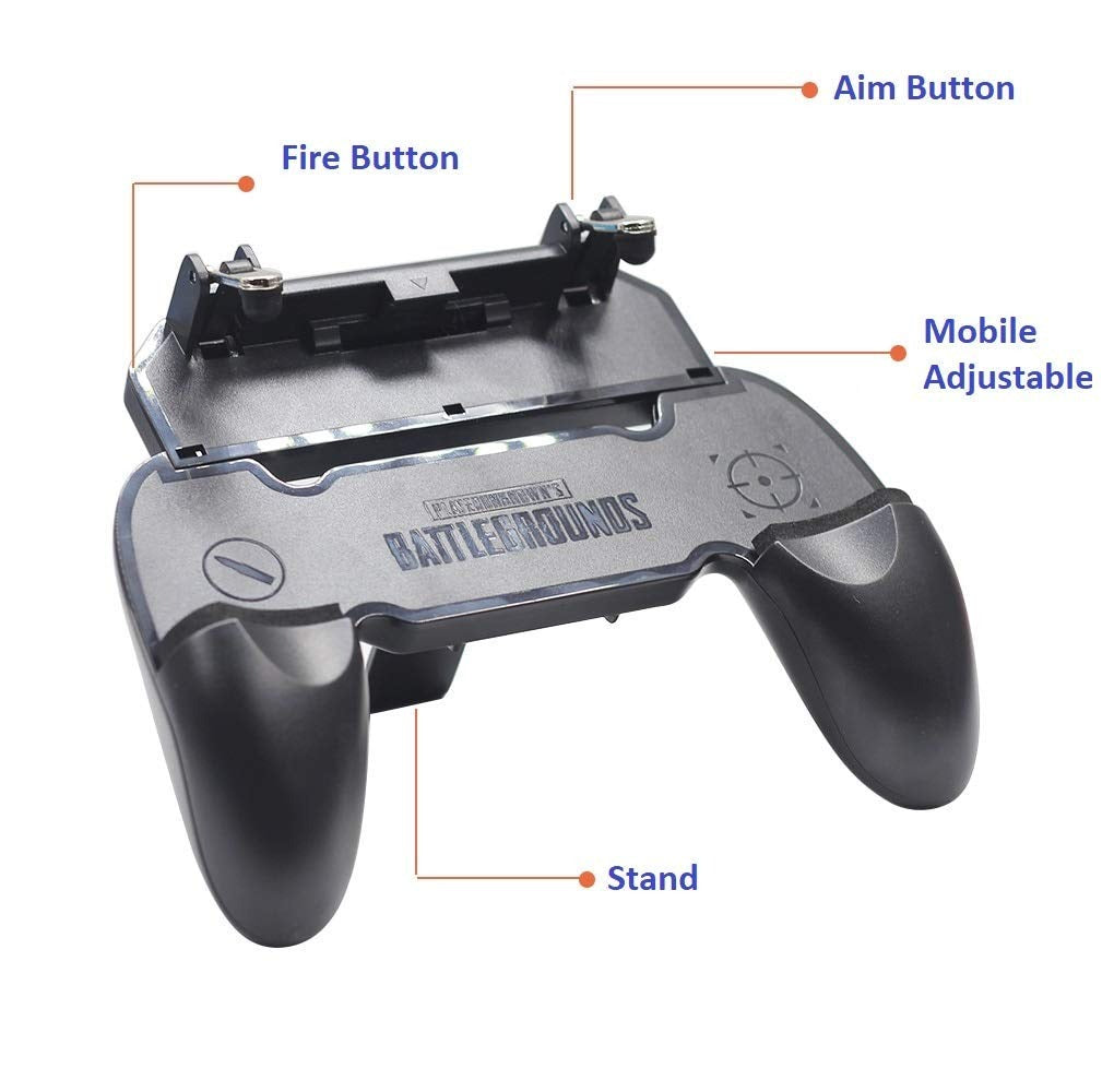 Mobile Gaming Controller Gamepad with Fire Trigger Joystick Grip for PUBG,