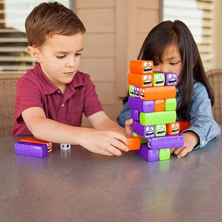 Wobbly Worms Tower Balancing Game | Tower Tumbling Stacking Board Games Building