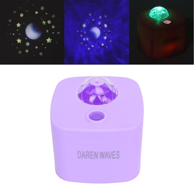 Ocean Light Projector for Bedroom Led Star Galaxy Sky Wave Color Rotating