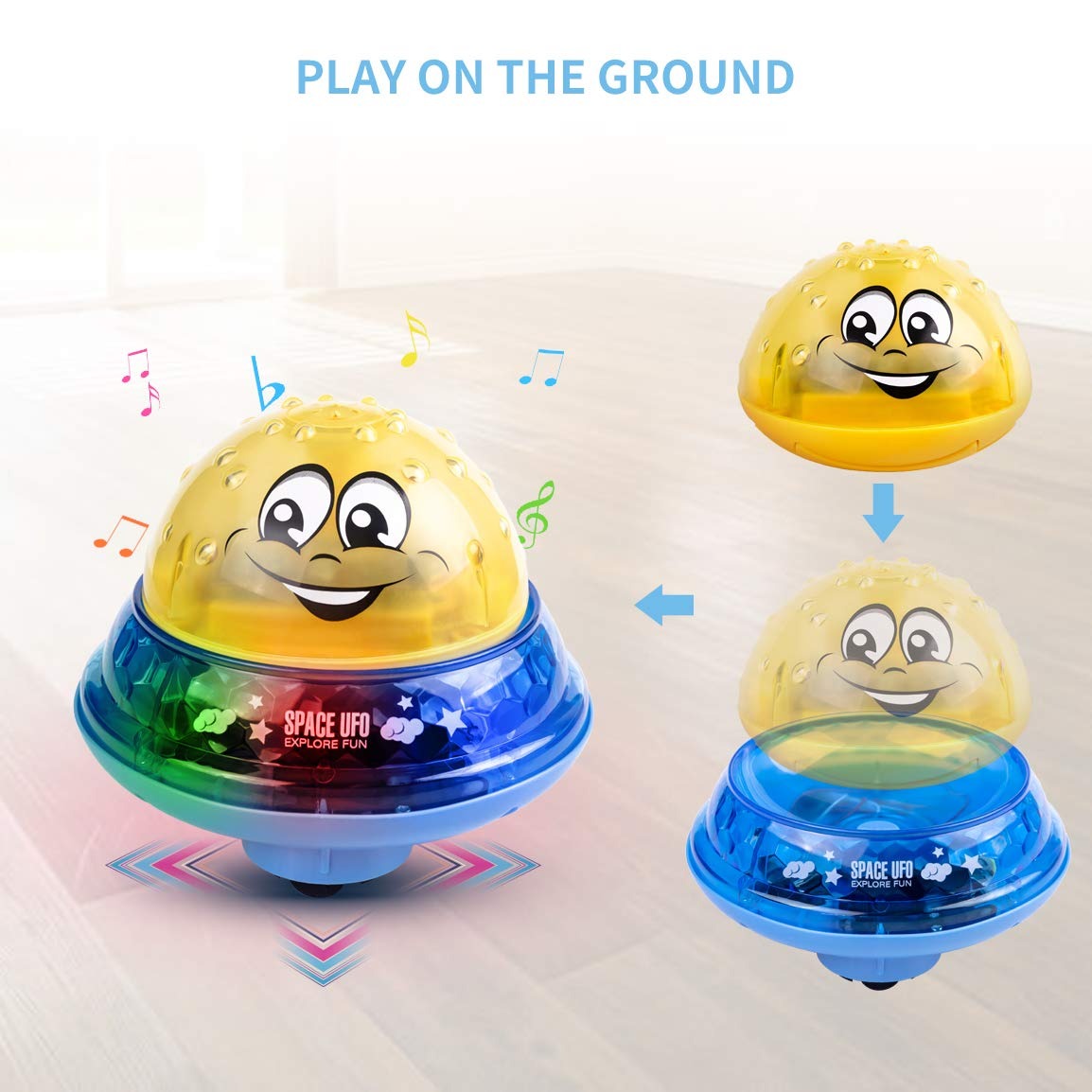 Refasy Children Bath Toys Automatic Water Spray Bathtub Toy for Kids Infant