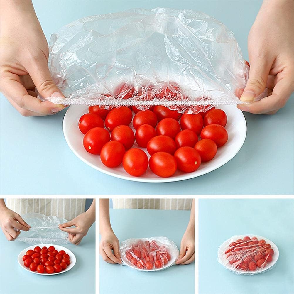 100pcs Disposable Flexible Transparent Plastic Food Storage Bags Resealable & Multi-Purpose